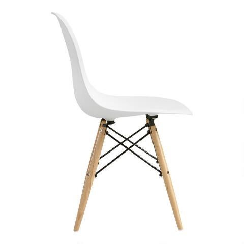 White molded online evie chairs