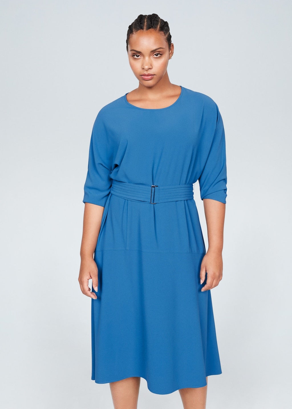 Violeta By Mango + Belt Midi Dress