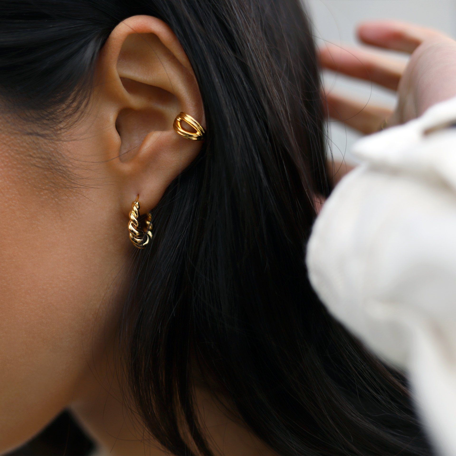 Missoma Gold Mini Tidal Hoops