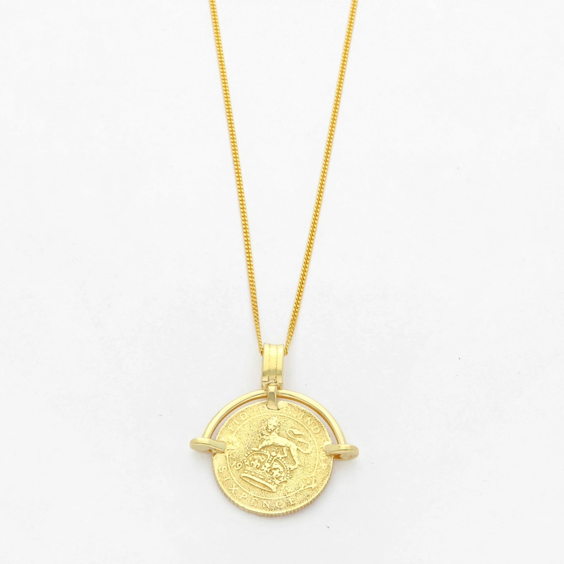 Wolf & Gypsy + Sixpence Necklace