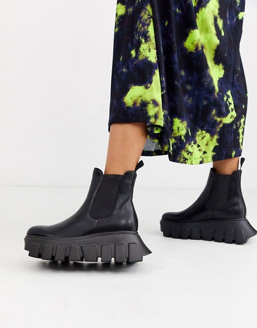 Lamoda + Extreme Chunky Sole Chelsea Boots In Black