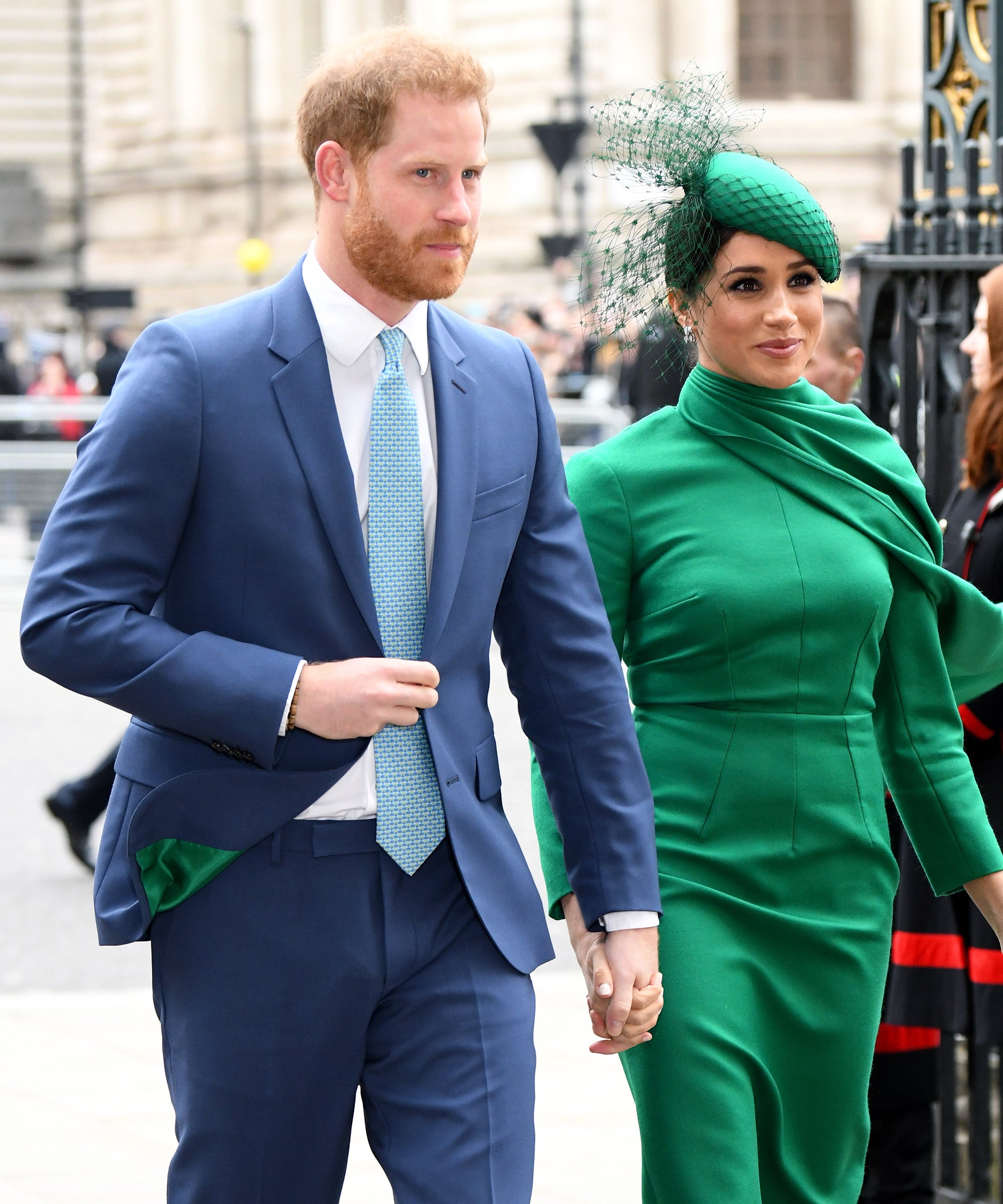 green dress with blazer