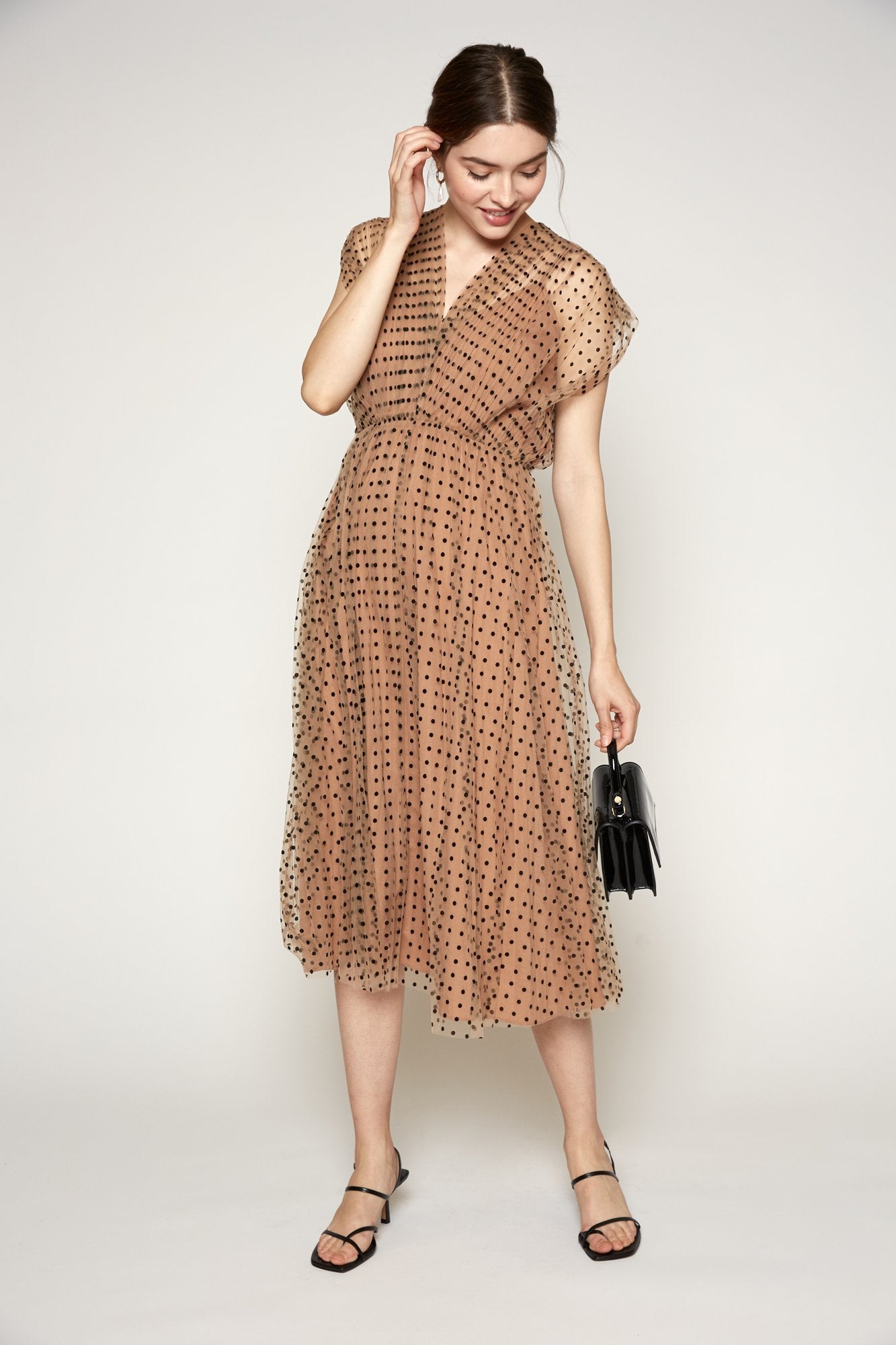 parisian polka dot dress