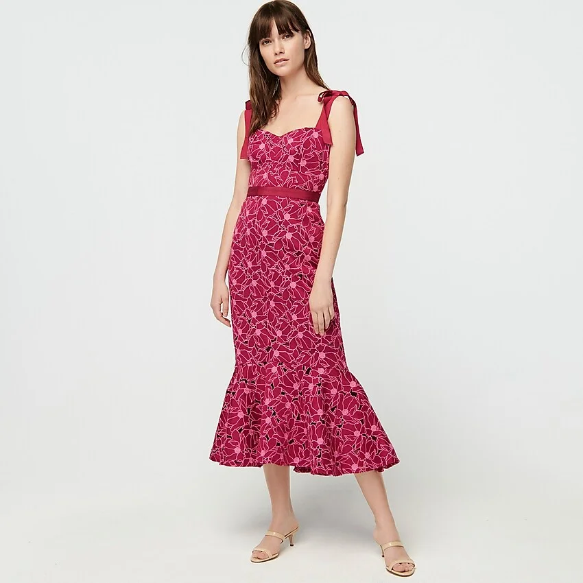 J.Crew Eyelet Midi Dress