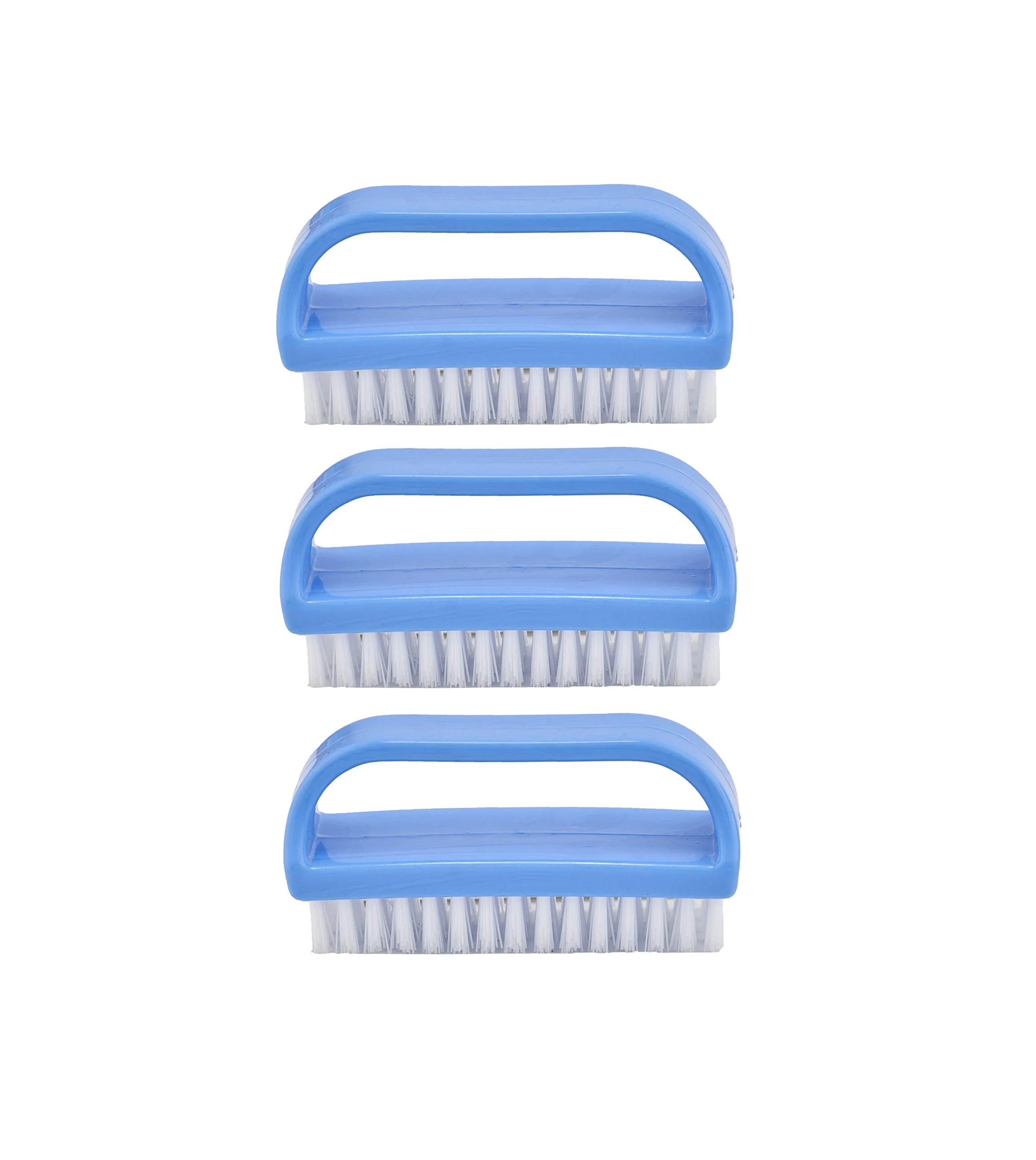 Superio + Nail Brush Cleaner With Handle, (3-Pack)