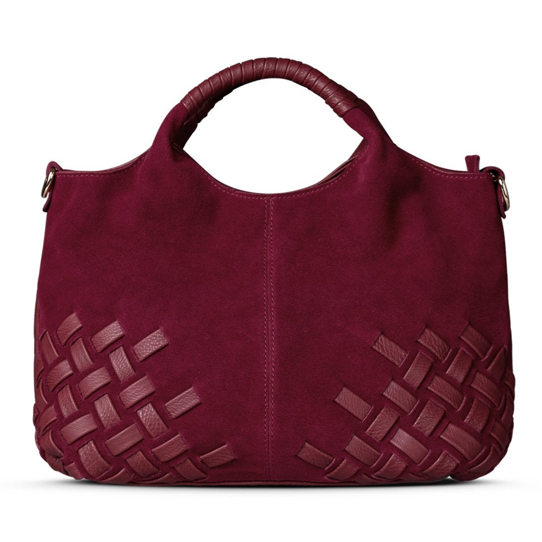Nico Louise + Genuine Leather Weave Handbag