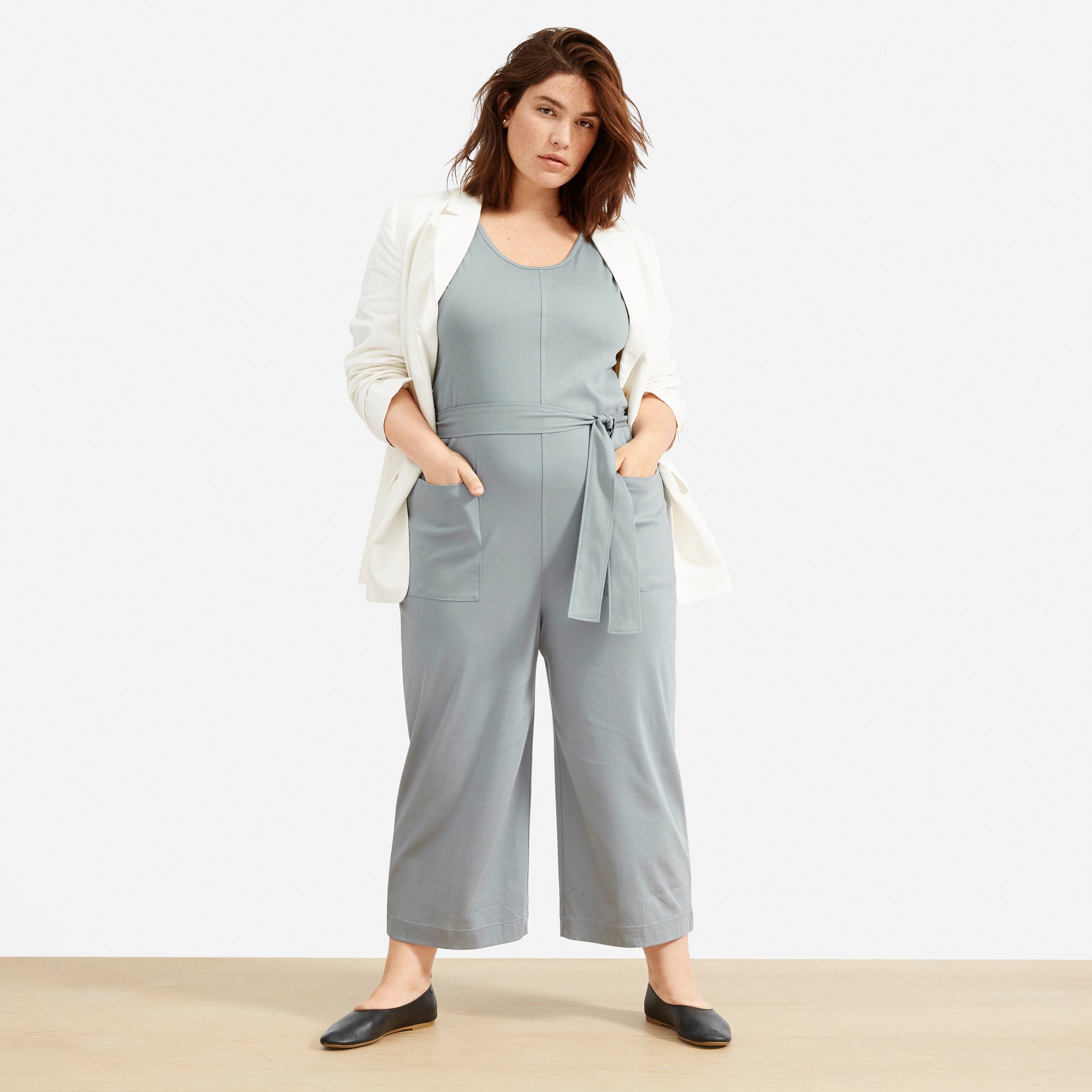 Everlane luxe cotton jumpsuit outlet