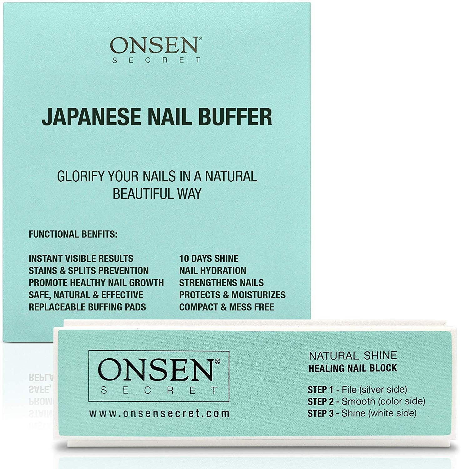 Onsen + Professional Nail Buffer Block