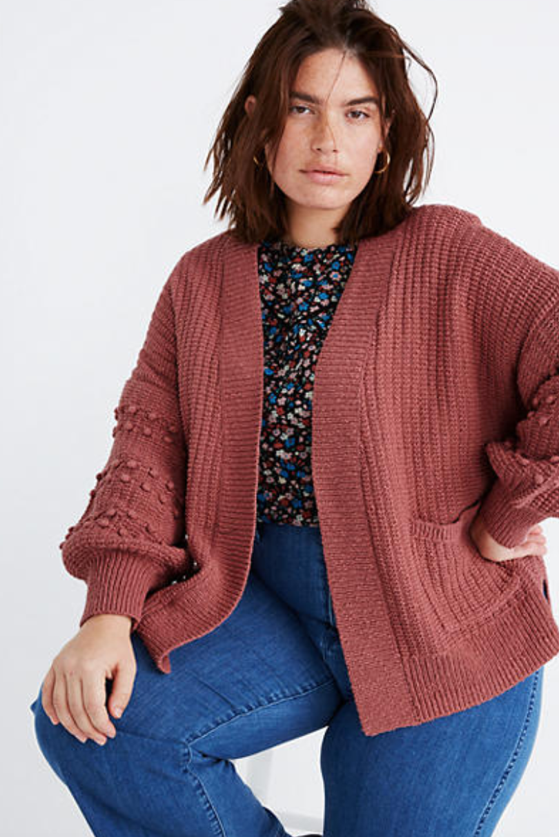Madewell balloon sales sleeve cardigan