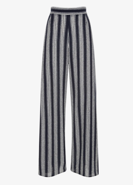 Three Graces London + Filippa Trousers In Stripe Jersey