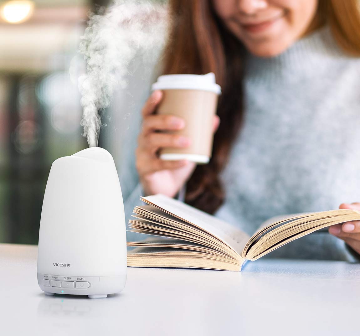 VicTsing + Essential Oil Diffuser, Ultrasonic Cool Mist Humidifier