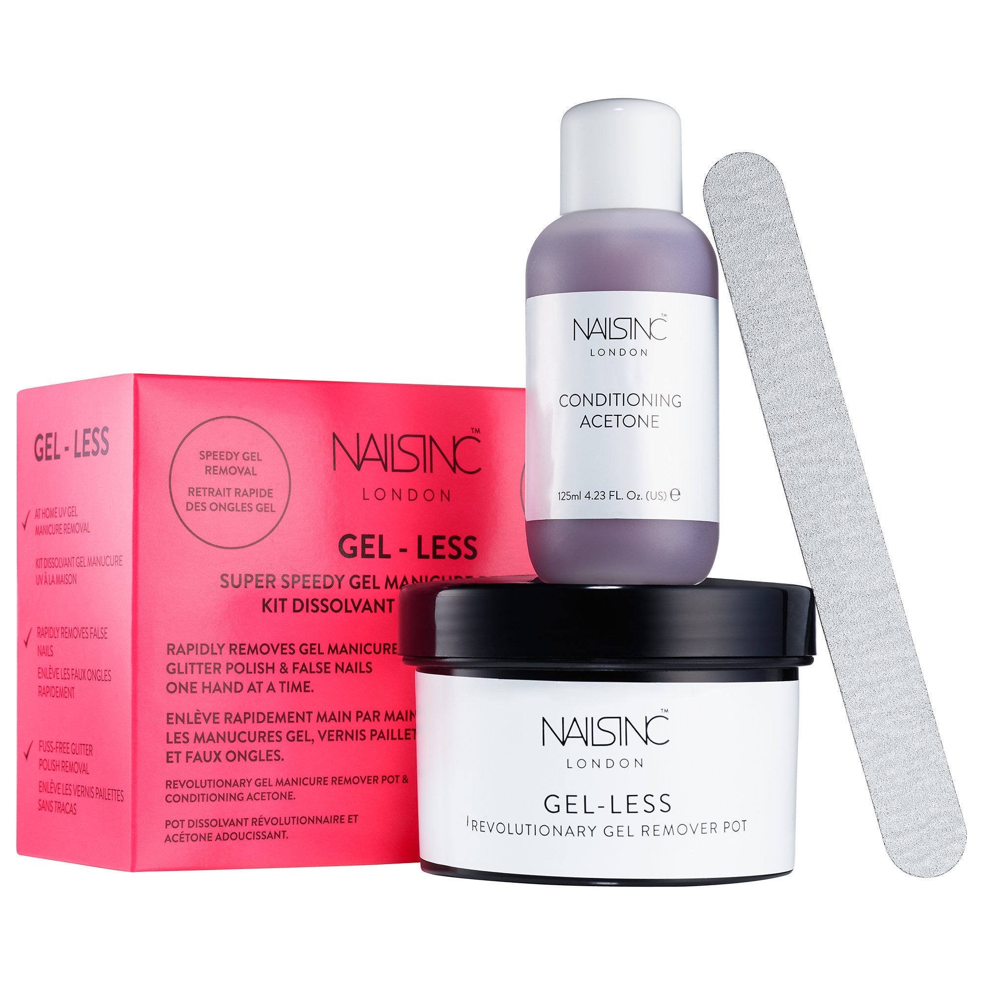 Nails Inc. + Gelless Gel Nail Polish Remover Kit