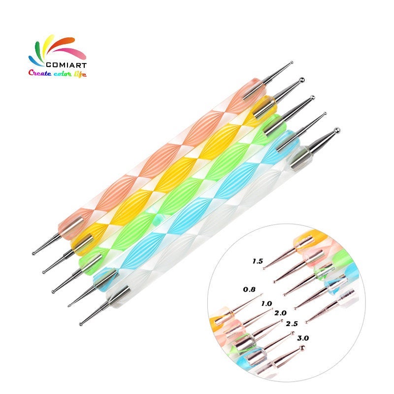 Shivoria Nail Accessories Combo Nail Accessories, 28 Pieces DIY Nail Art  Tools with Dotting Tools, 15 Painting Polish Brush Set, 5 Strip Tape, 1 Box  Glitter Nail Sequence, 1 Set Dotting Pen, 2Nail Tools