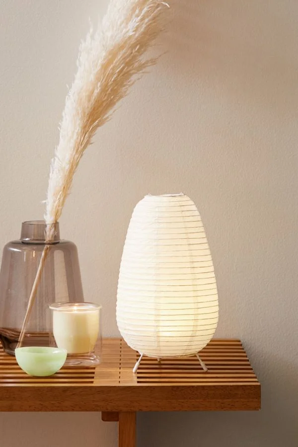 Tall Paper Lantern Table Lamp, Tall Paper Lamp