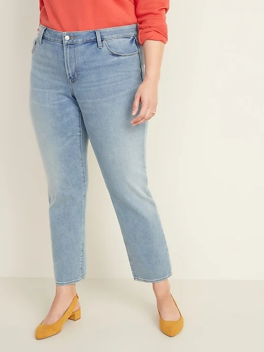 Old Navy + Mid-Rise Power Slim Straight Jeans