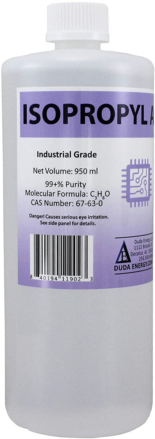 Duda Energy + 950ml Bottle of 99+ Pure Isopropyl Alcohol Industrial