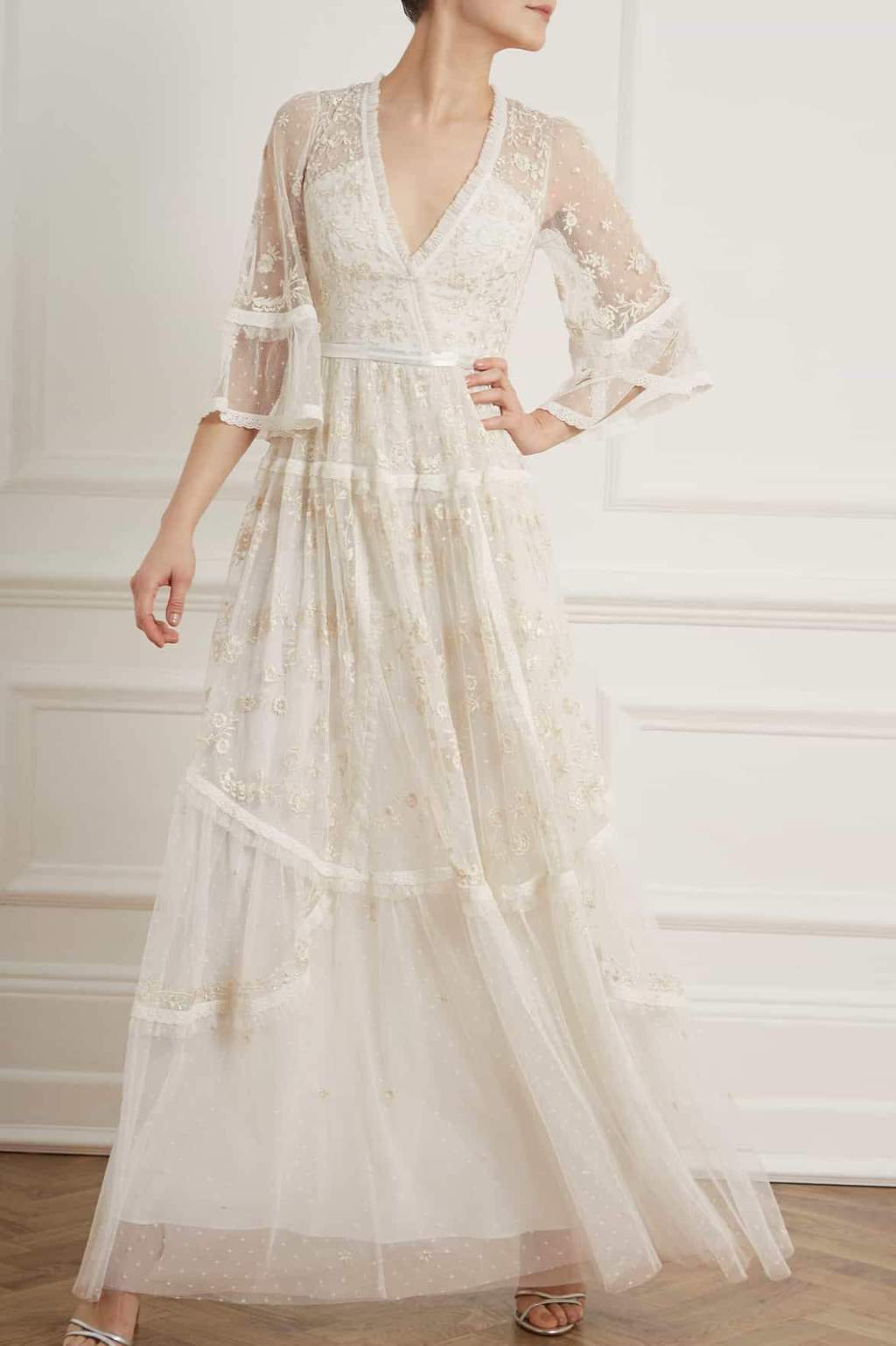 needle & thread midsummer lace dress