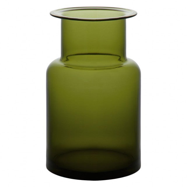 Habitat + Olive Green Glass Jar Vase