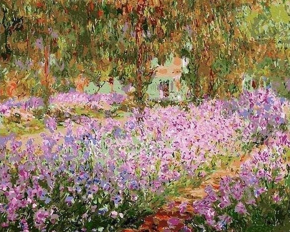 MyPaintByNumbers + Paint by Number Kit, Irises in Monet’s Garden
