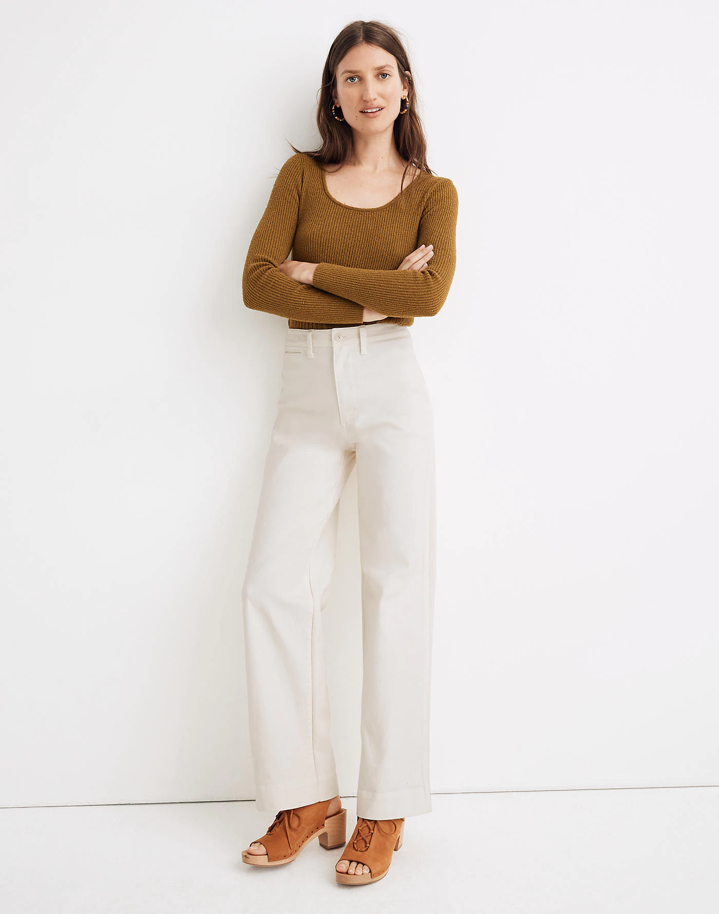 Madewell + Slim Emmett Wide-Leg Pants