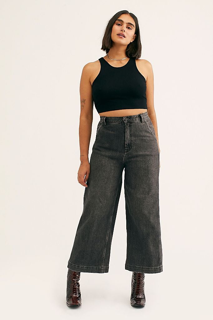 Free People CRVY Berlin Wide-Leg Jeans