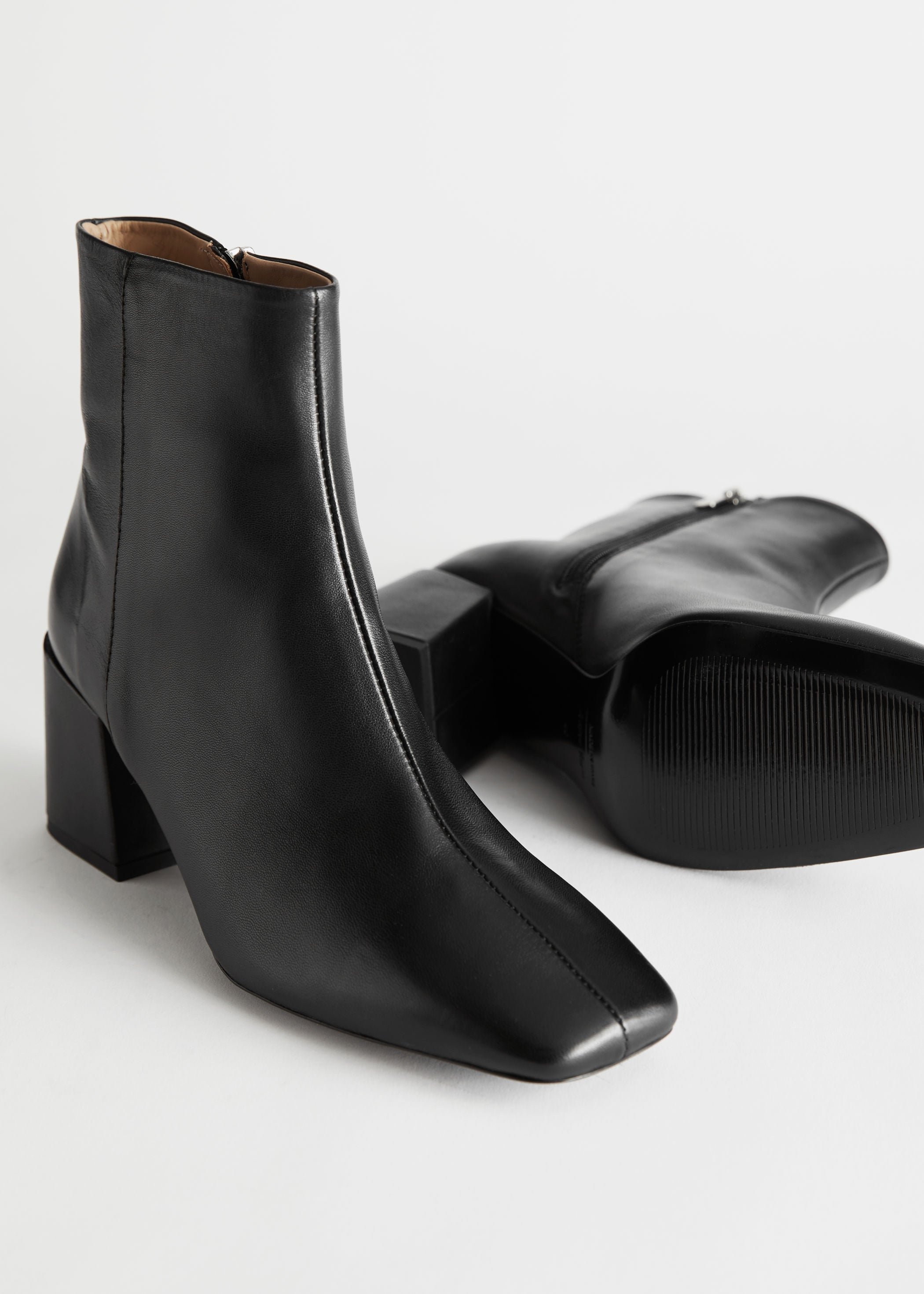 And other stories on sale square toe leather boots