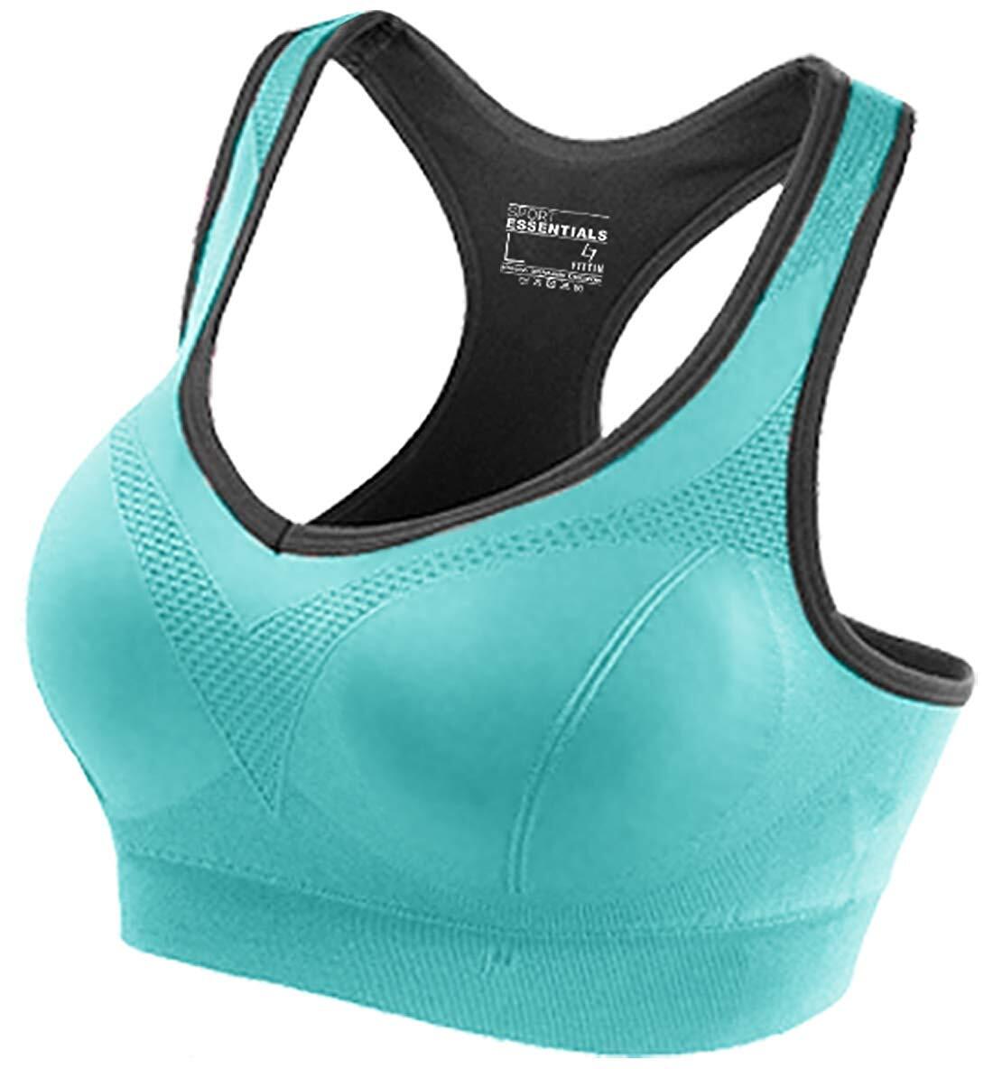 Padded Seamless High Impact Support for Yoga Gym Workout Fitness FITTIN Racerback Sports Bras for Women 