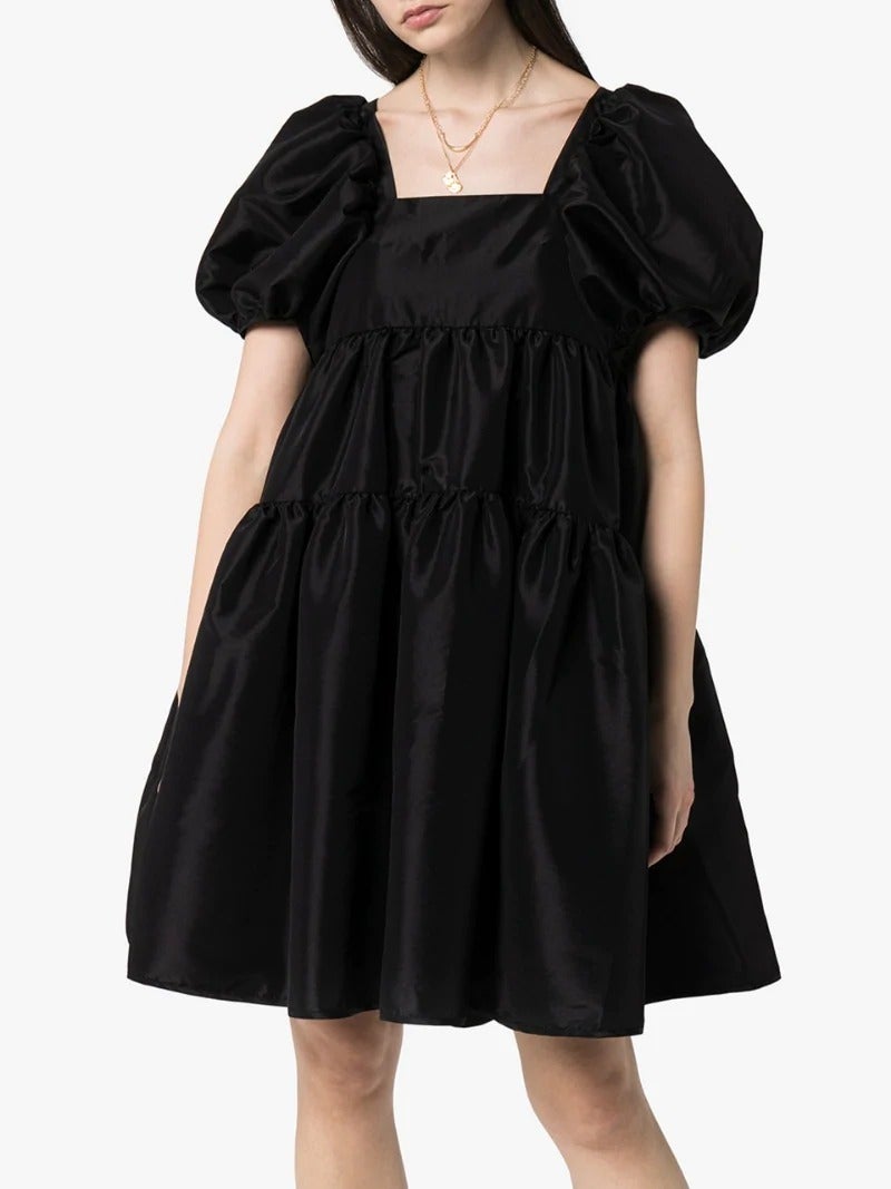 Cecile Bahansen + Cecilie Bahnsen Ronja Puff Sleeve Tiered Dress