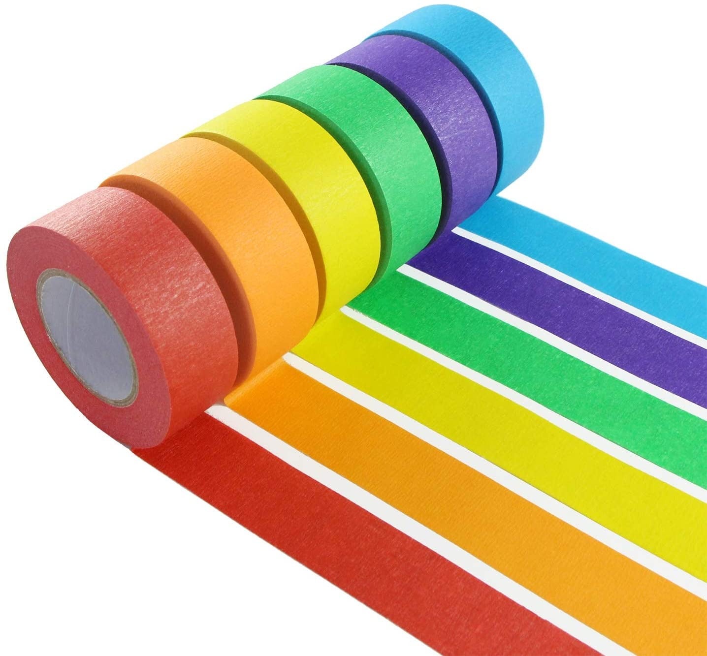 Craftzilla + Colored Masking Tape – 6 Pack of 20 Yards x 1 inch