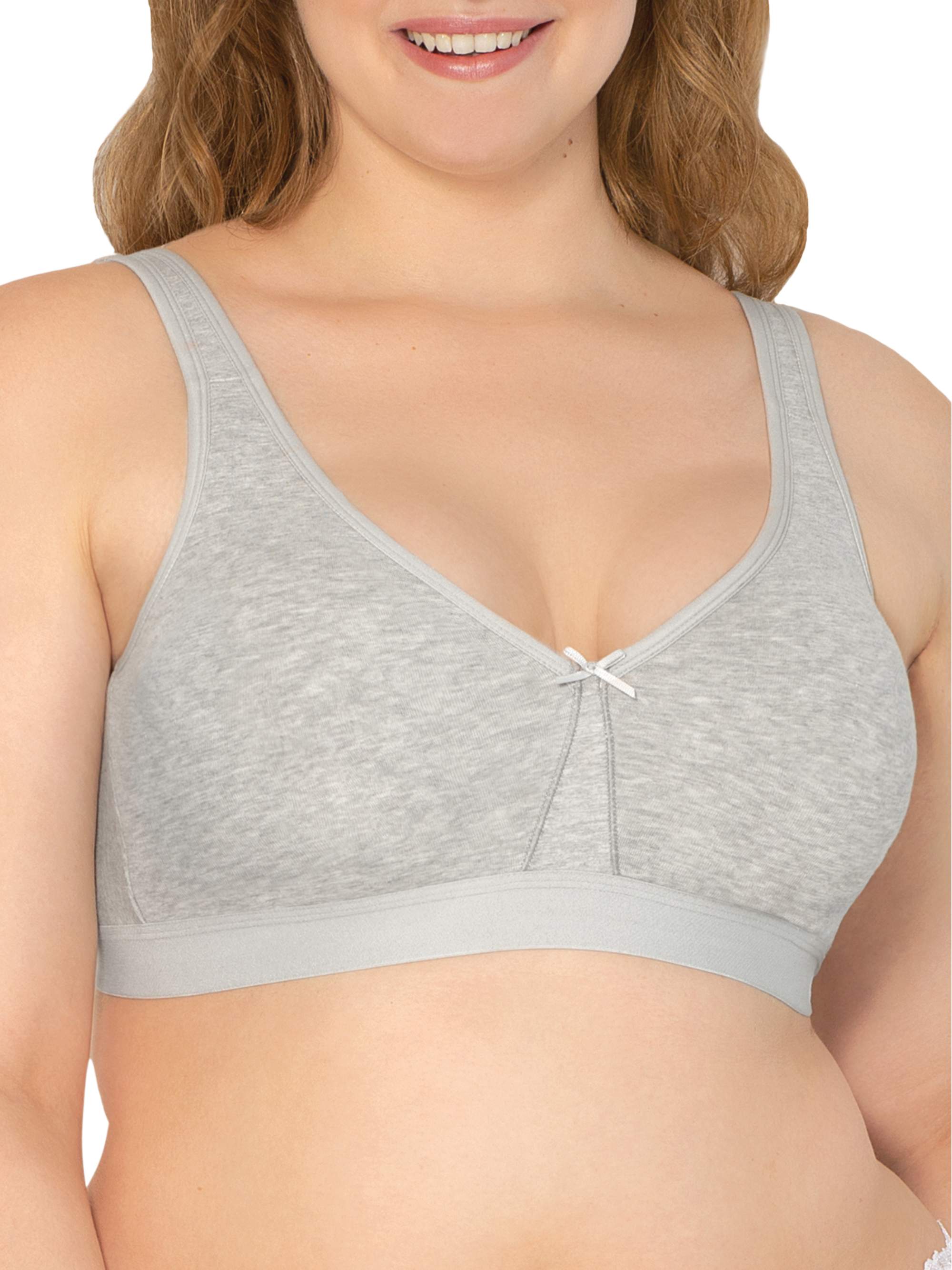 Fruit Of The Loom + Beyond Soft Wireless Cotton Bra 38C – 44DDD