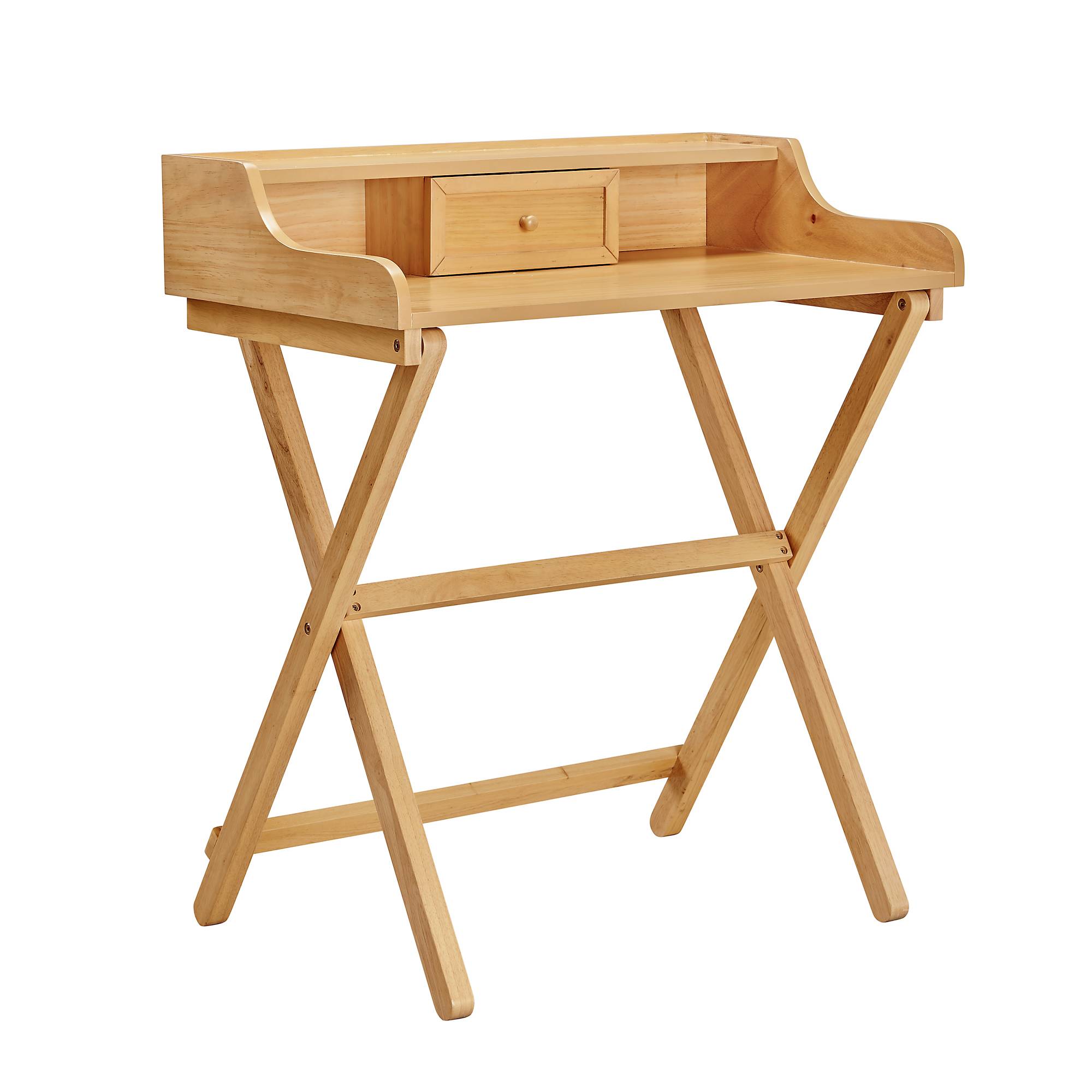Jackson + 1Drawer Folding Desk in Natural