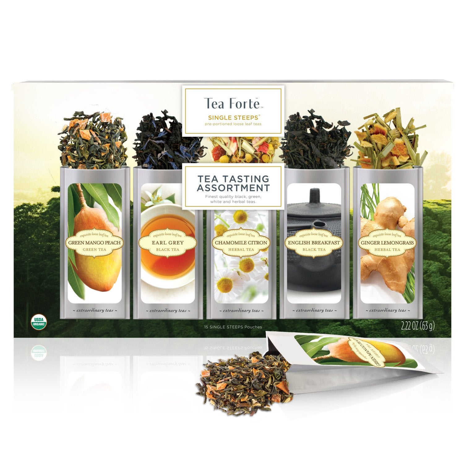 Tea Forte + Organic Classic Tea Sampler