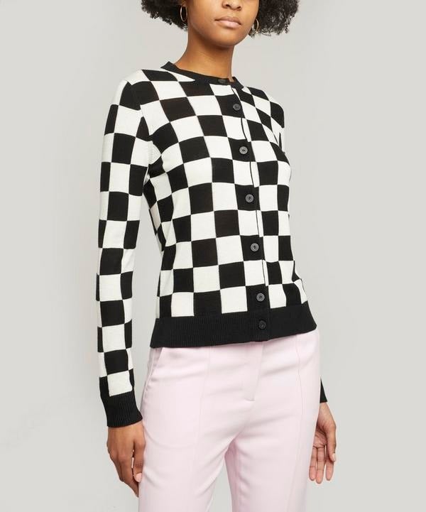 checkerboard halter top