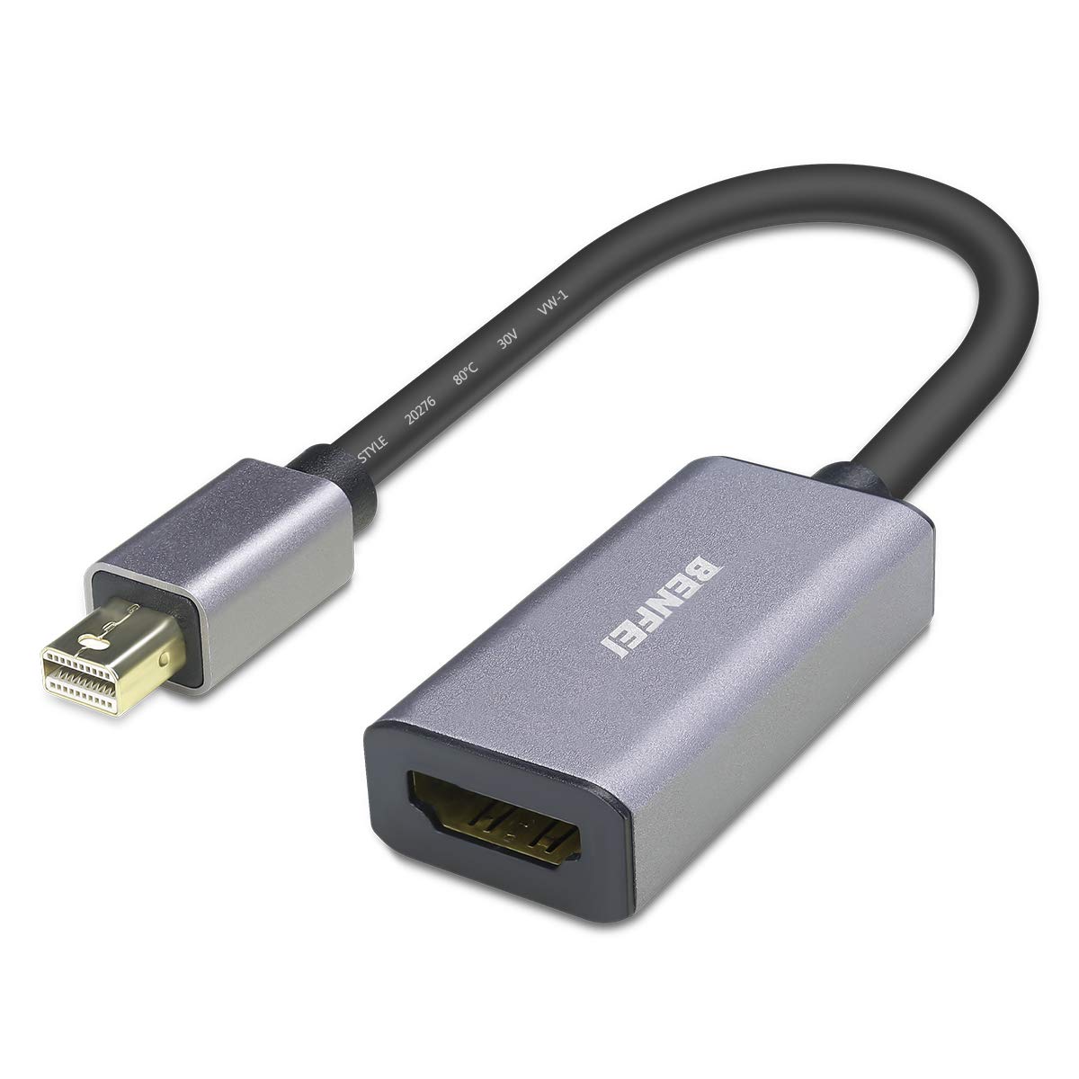 BENFEI + Mini DisplayPort to HDMI Adapter, Compatible With MacBook Air/Pro