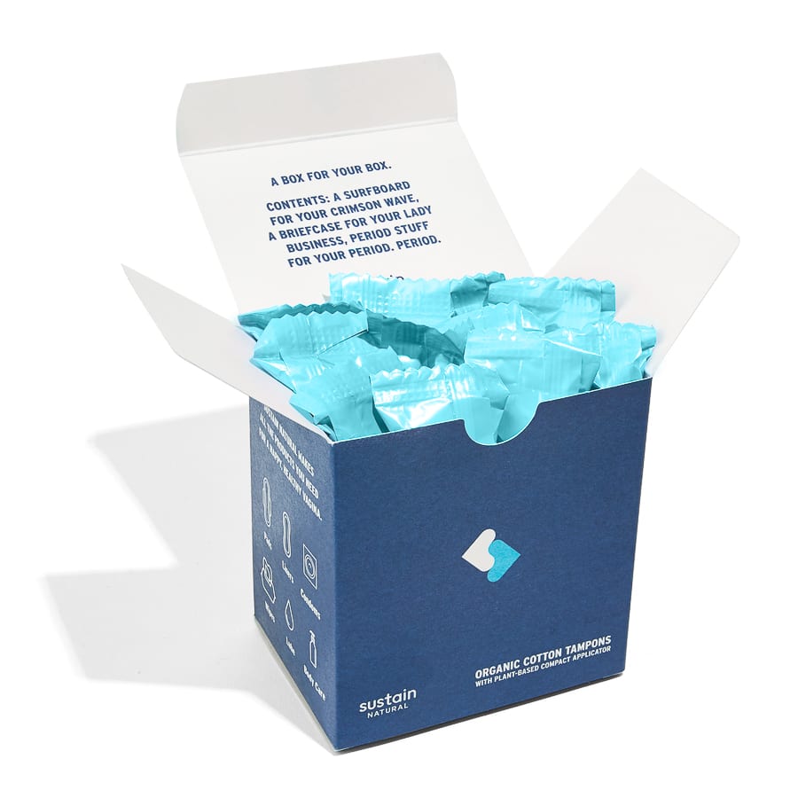 SUSTAIN + 100 Organic Cotton Tampons