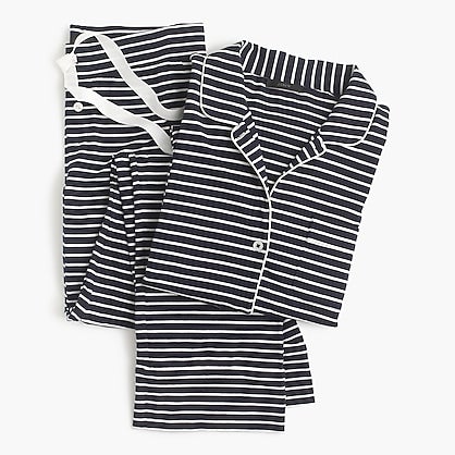 Dreamy cotton pajama set in stripe sales