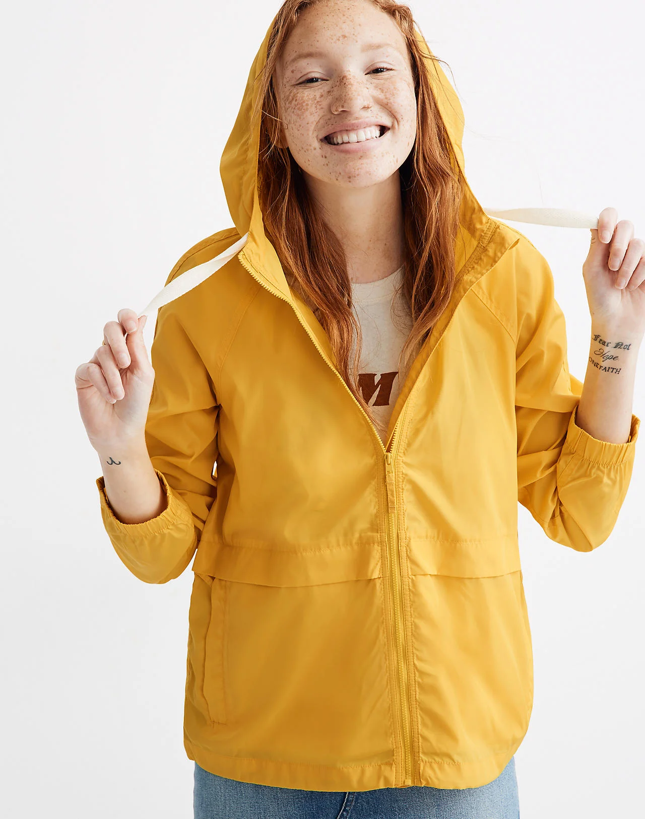 Madewell raincoat top