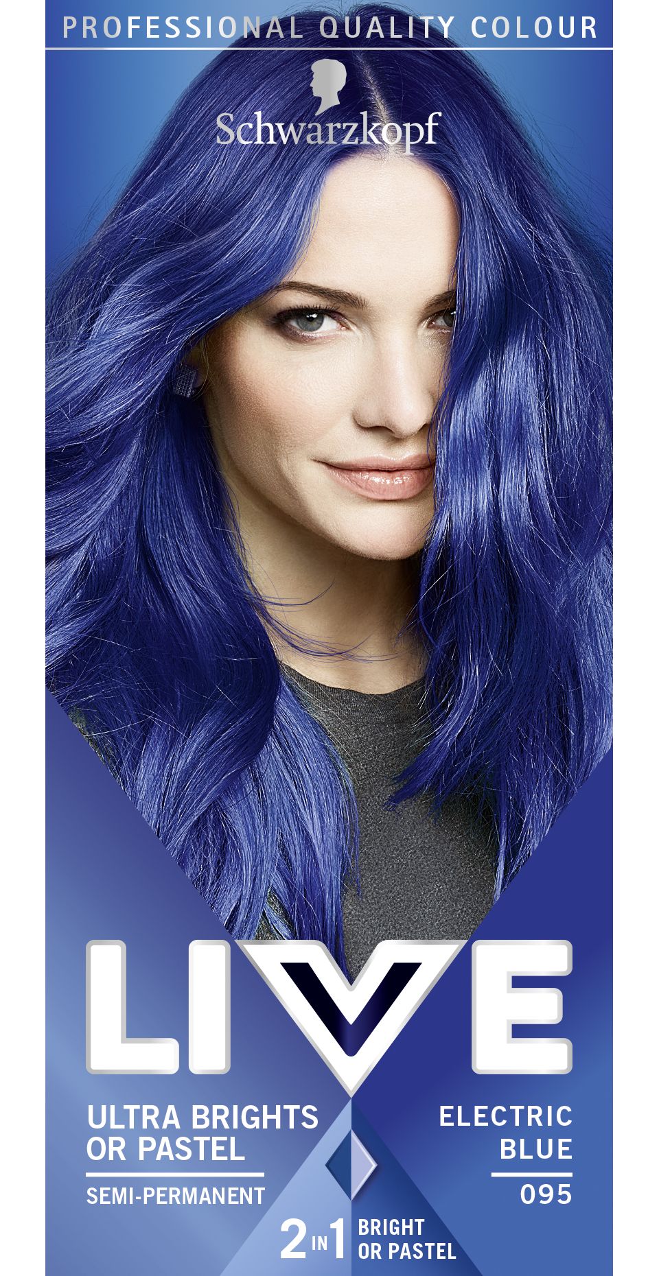 Schwarzkopf Schwarzkopf Live Electric Blue 095 Semi Permanent Hair Dye