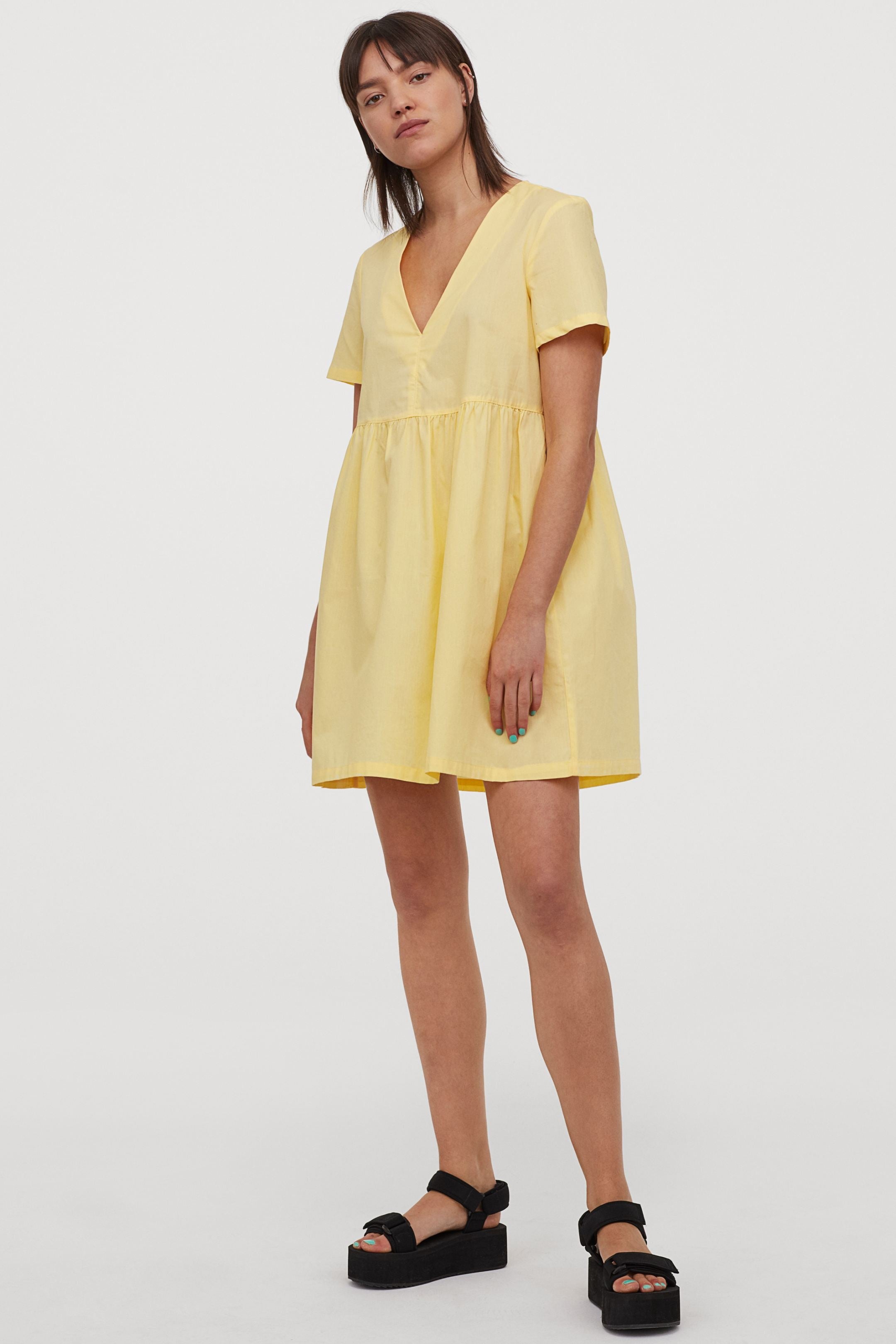 cotton dress hm