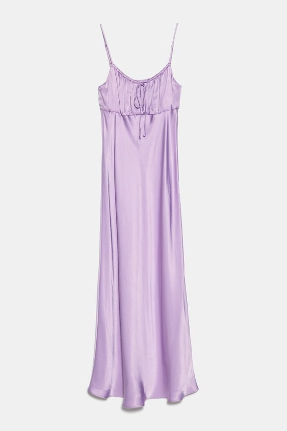 Lilac sales dress zara