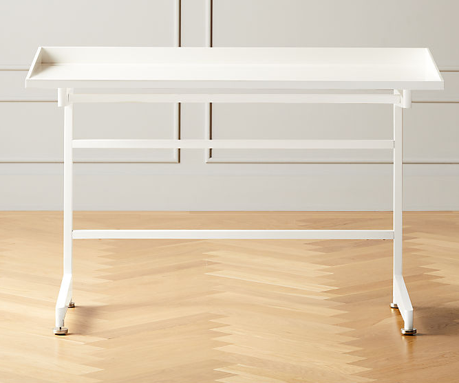 CB2 + Mason White Writing Desk