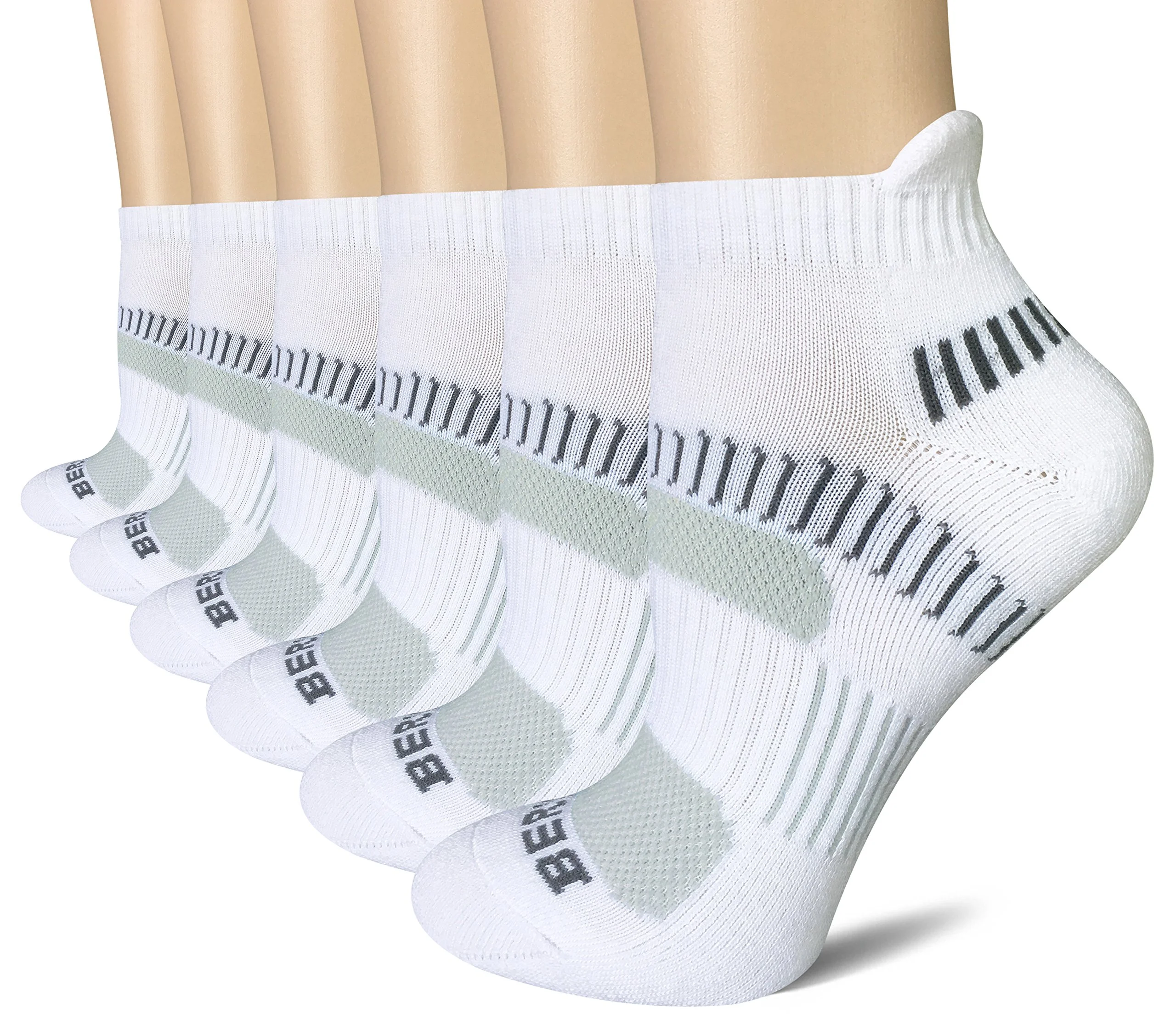 Bering + Women’s Performance Athletic Running Socks (6 Pair Pack)