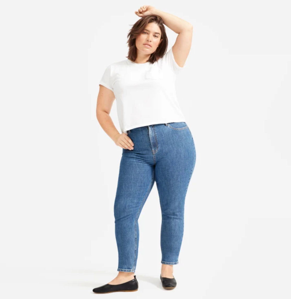 Everlane + The Cotton Box-Cut Pocket Tee