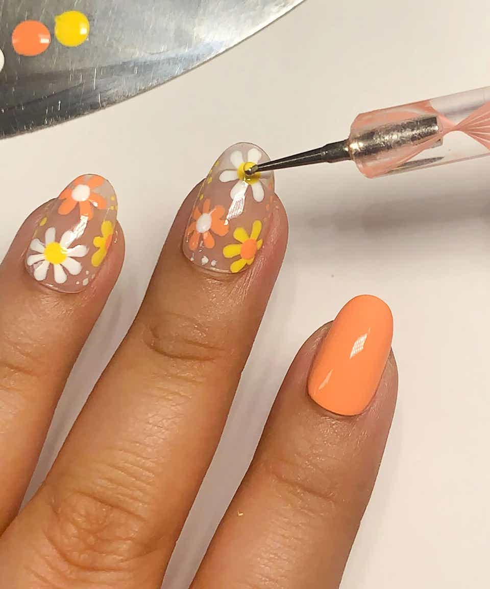 Easy Flower Nail Designs To Do At Home - Share News About Nail