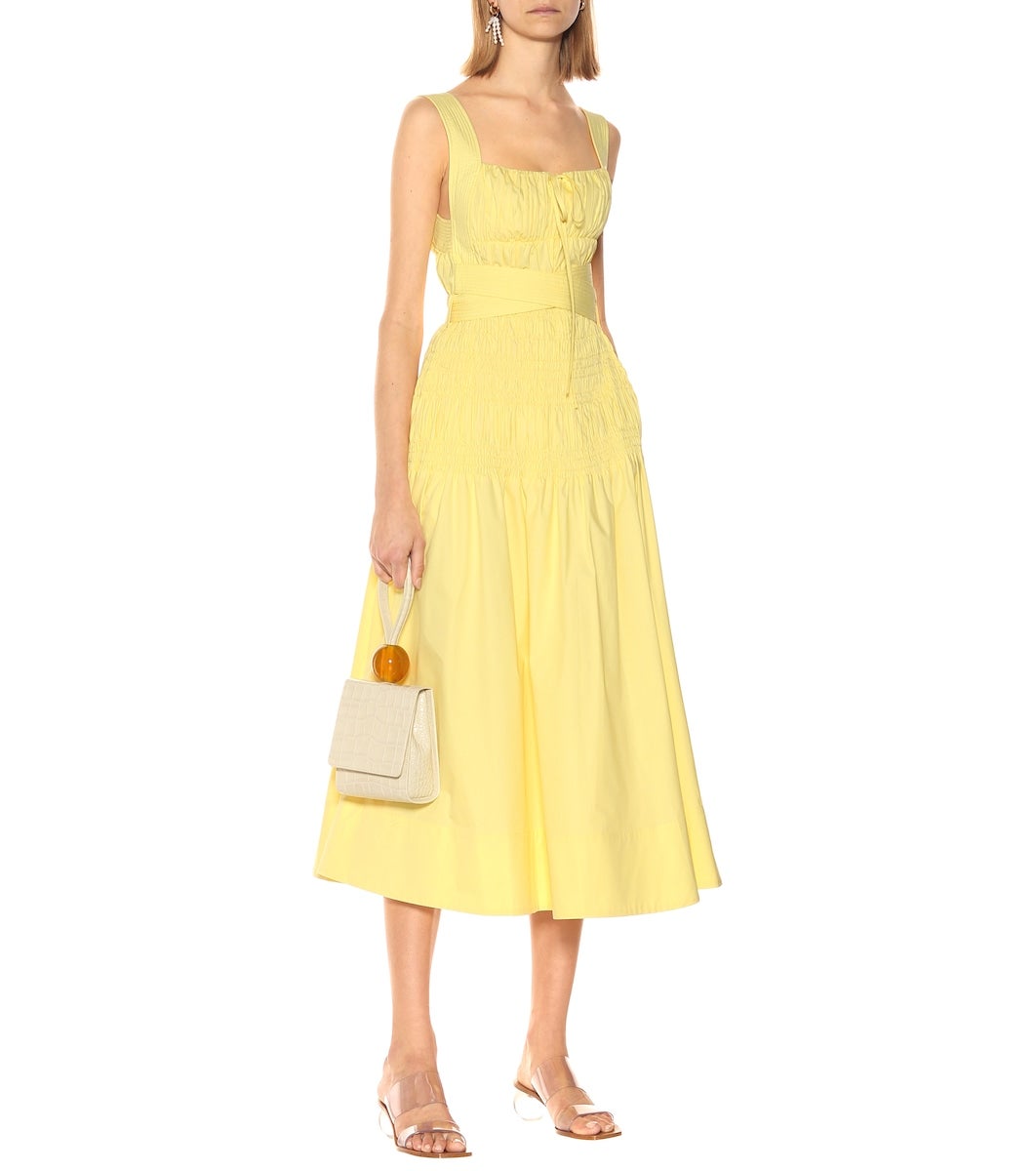 Self portrait mustard dress discount