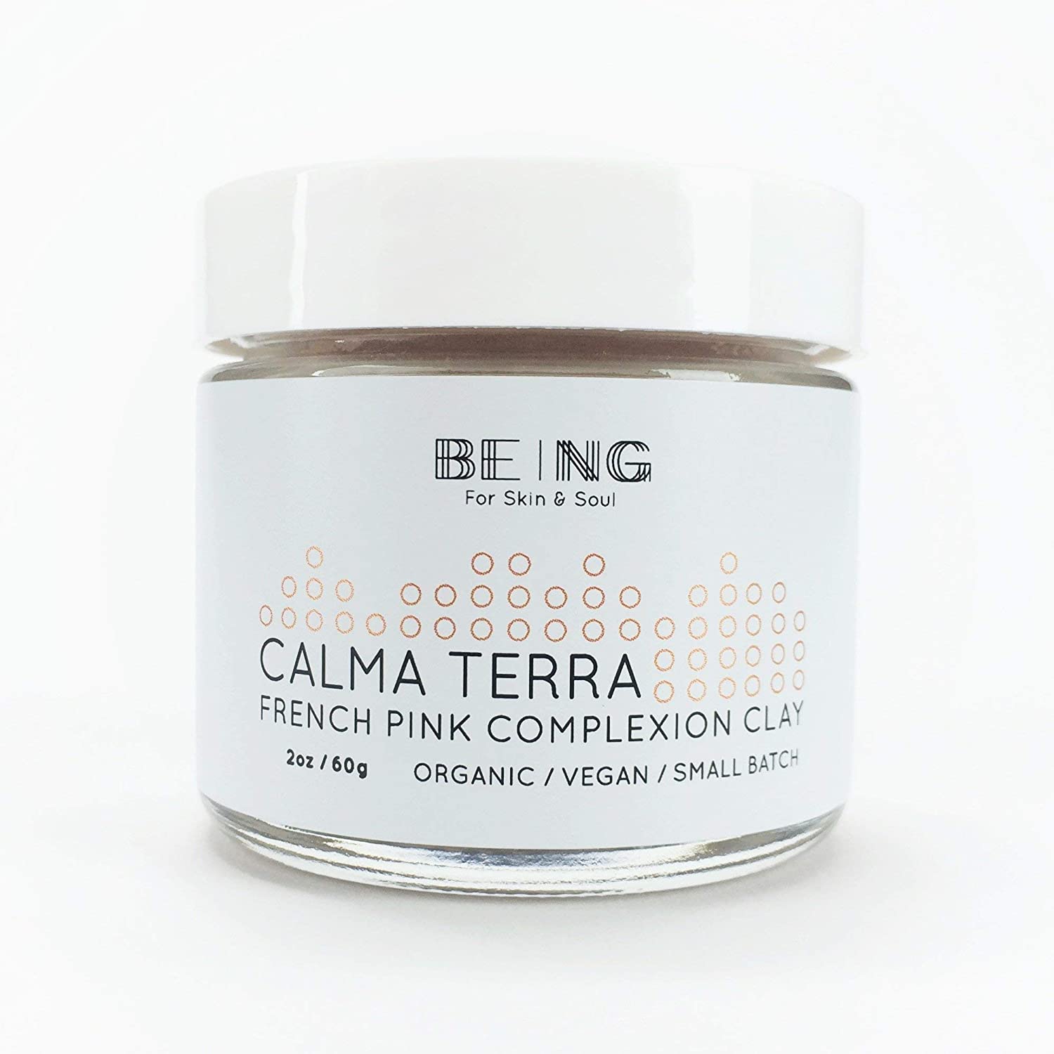 Live By Being + French Pink Clay And Clary Sage Facial Mask