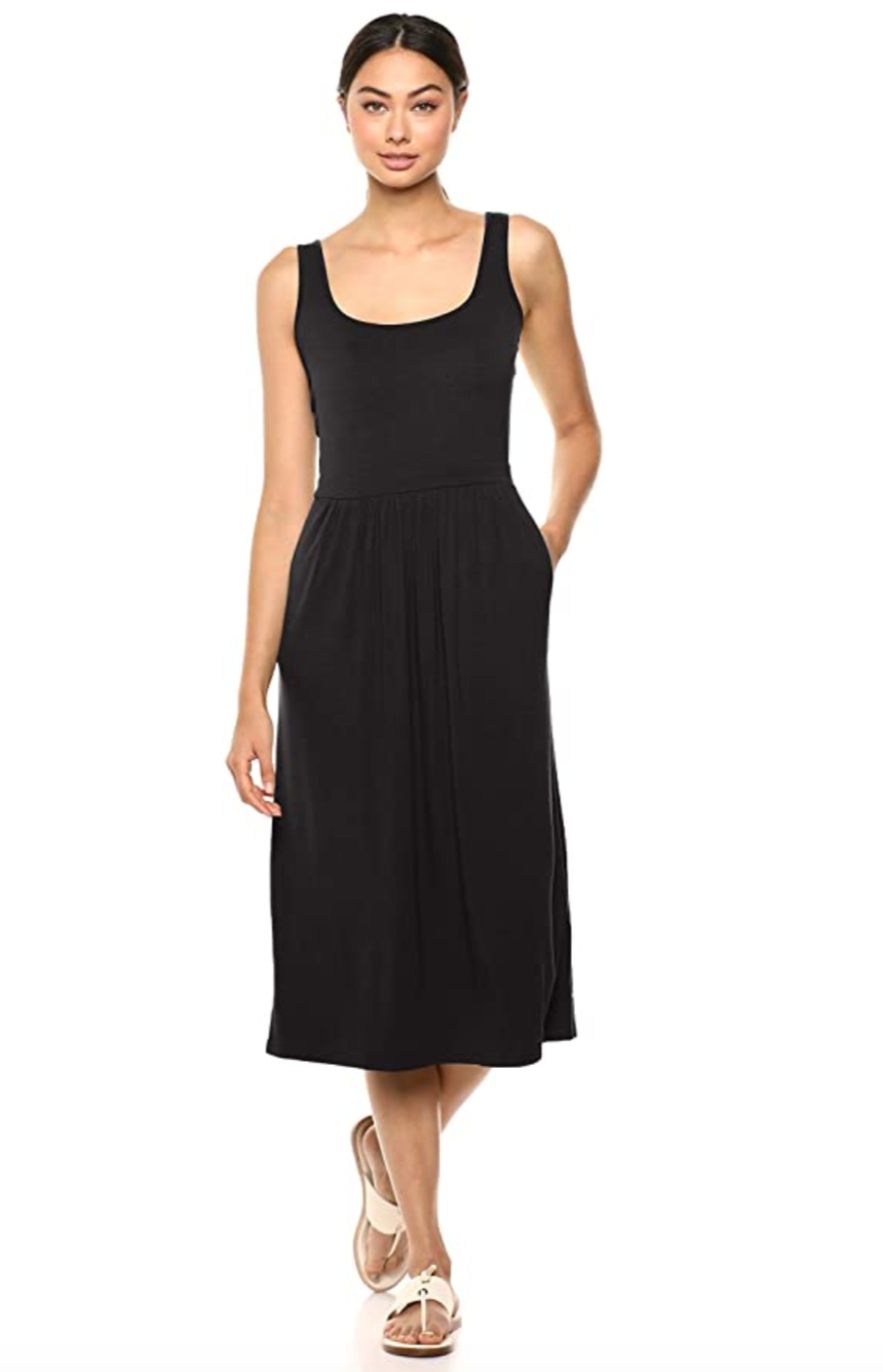 Daily Ritual + Jersey Sleeveless EmpireWaist Midi Dress