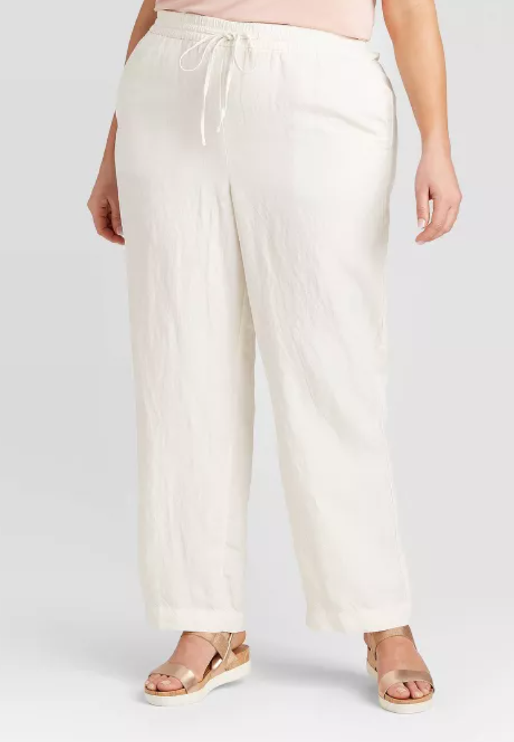 Ava & Viv + Plus Size Linen Pants