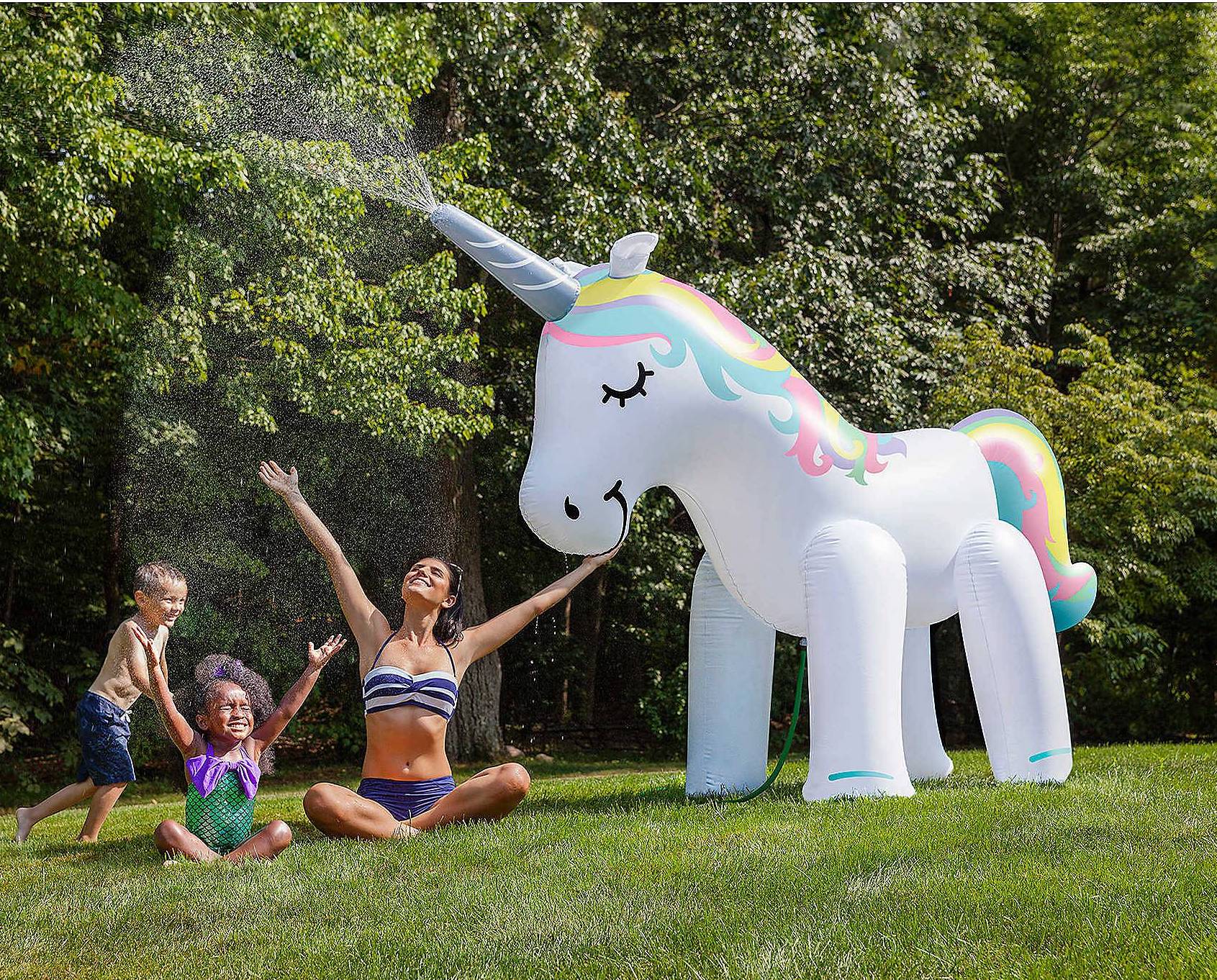 big mouth sprinkler unicorn