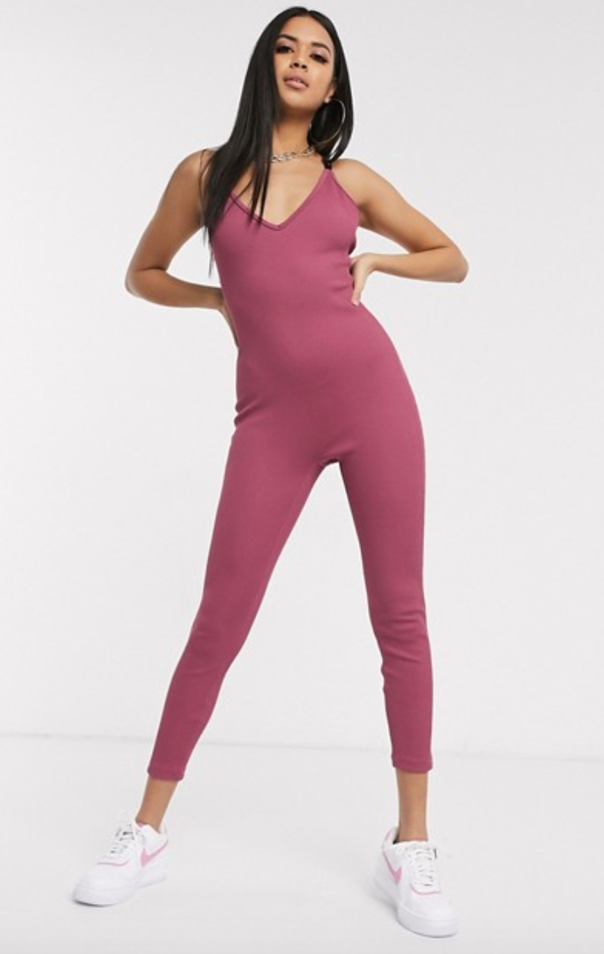 Nike Plunge Backless Purple Unitard Nike Plunge Backless Purple Unitard